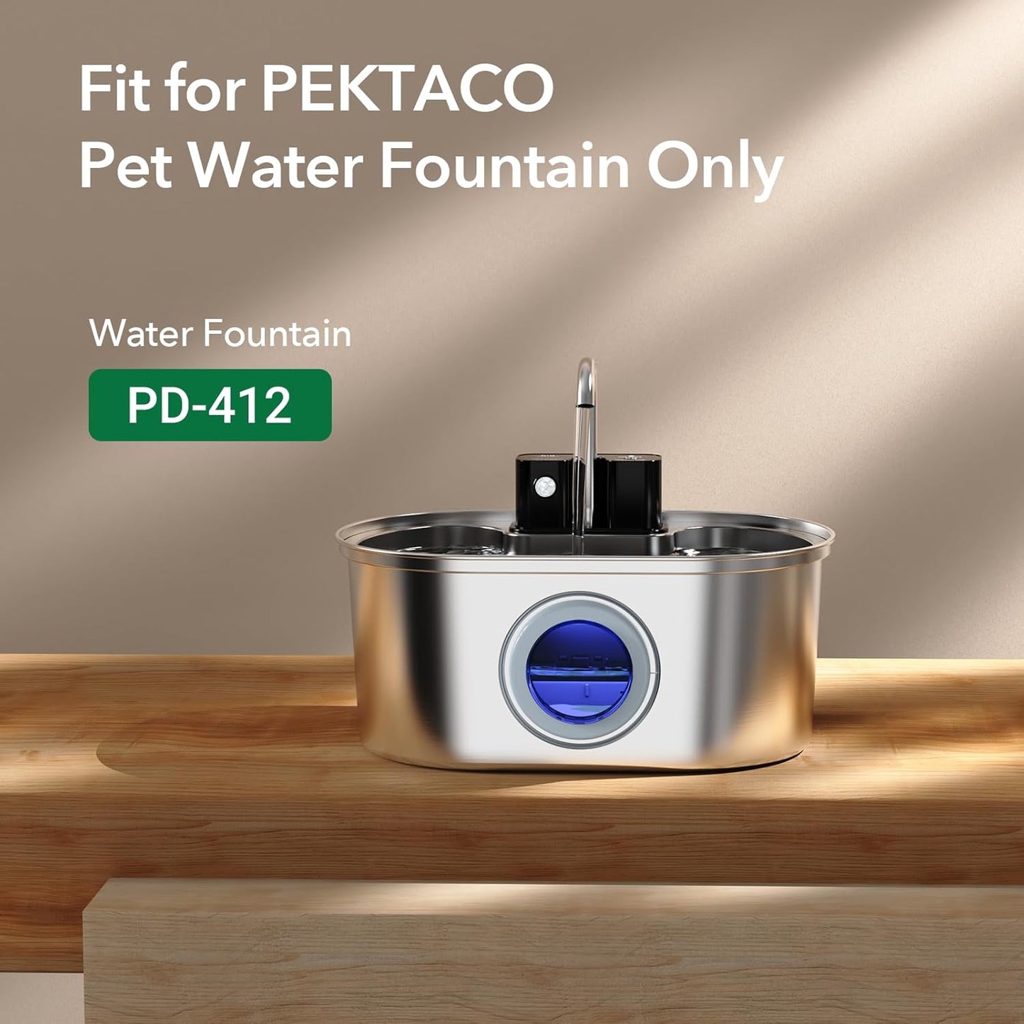Cat Water Fountain Filters, Replacement Filters & Pre-Filter Sponges for 108oz/3.2L Pet Water Fountain - 9 Pack