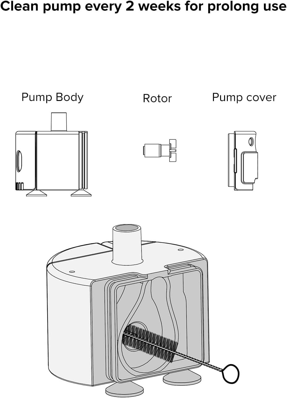 PEKTACO Cat Water Fountain Faucet